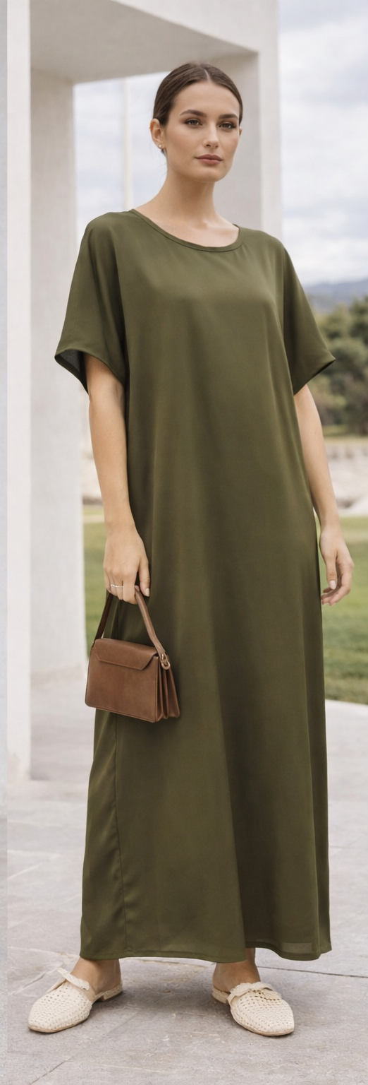 LUX INNER DRESS short sleeve ESSENTIALS (Nida Fabric)