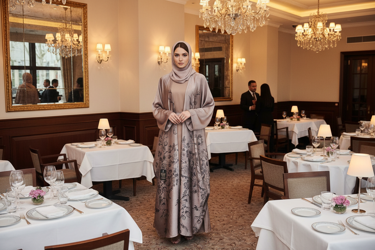 Samira 4 Pc Abaya Set