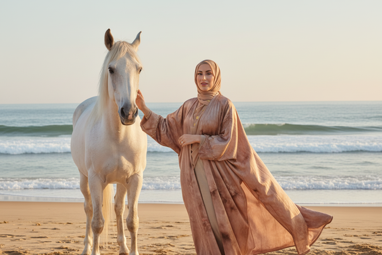 AMWAJ 3PC ABAYA
