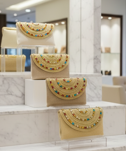 CLEOPATRA beaded Clutch