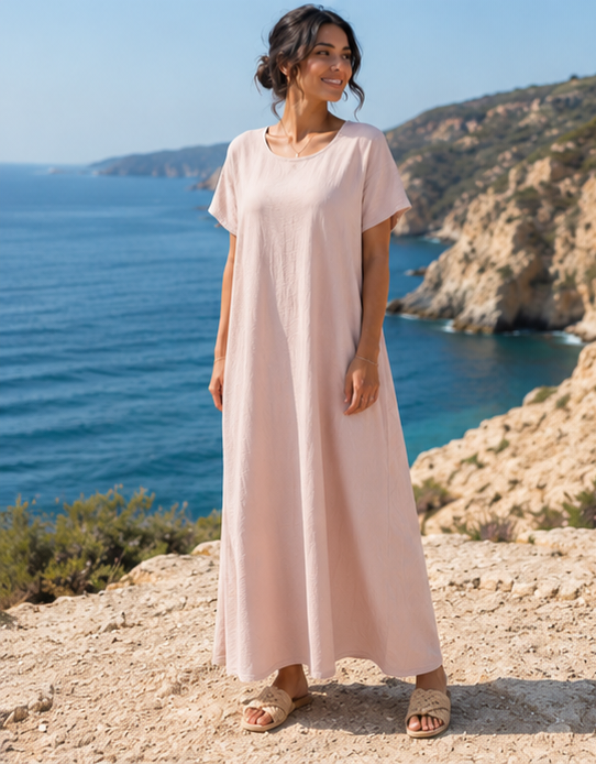 CEY fabric short sleeve inner dresses