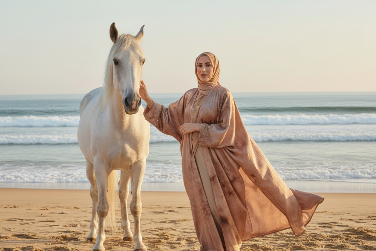 AMWAJ 3PC ABAYA
