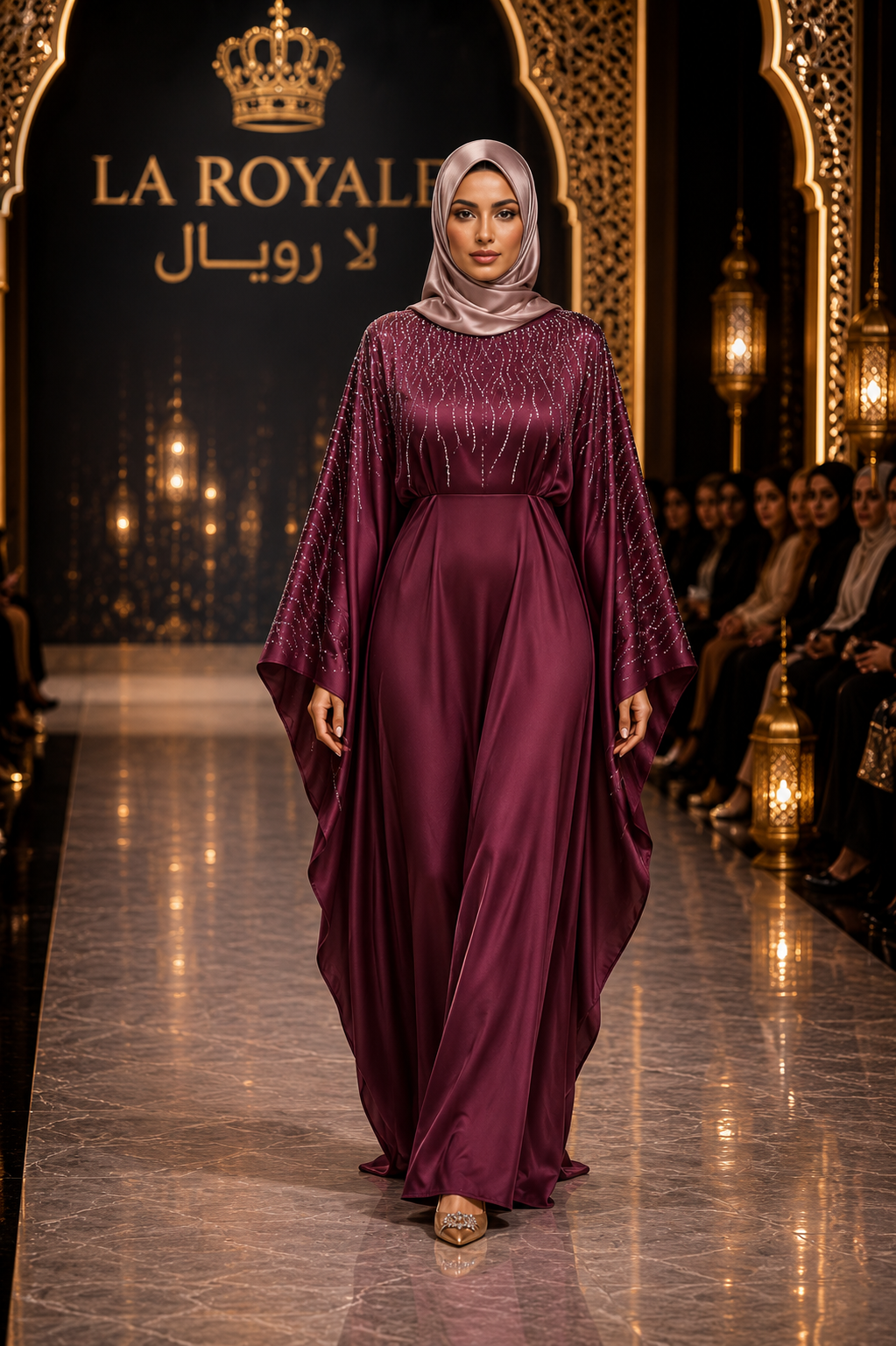RHINESTONE BATWING (with internal belt)