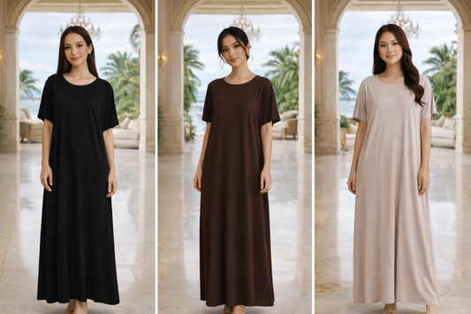 LUX INNER DRESS short sleeve ESSENTIALS (Nida Fabric)