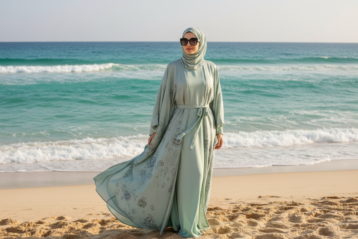 NUR 4 Pc Abaya Set