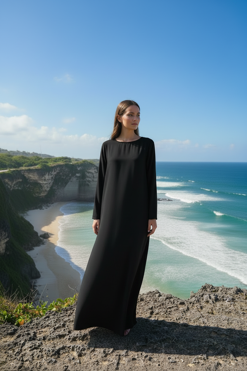 LUX INNER Long sleeve DRESS ESSENTIALS (Nida Fabric)