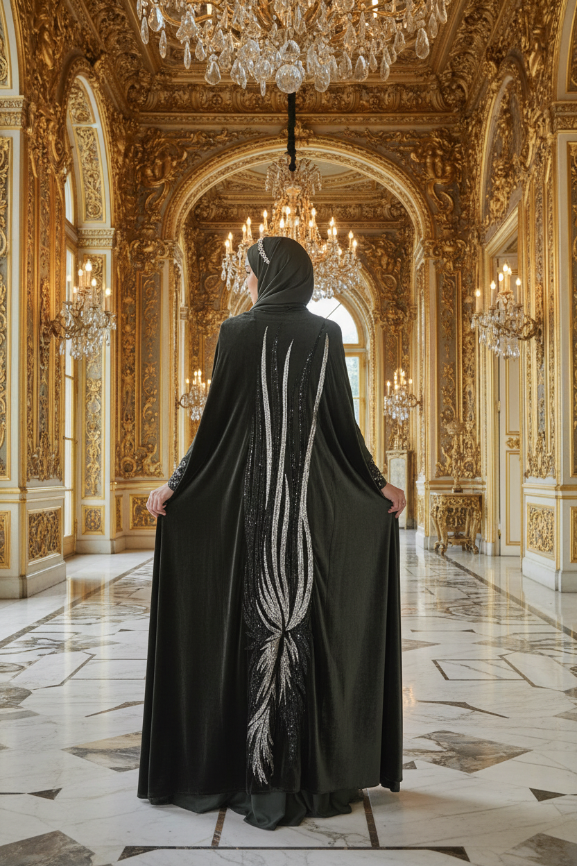 Amira Velvet Cape