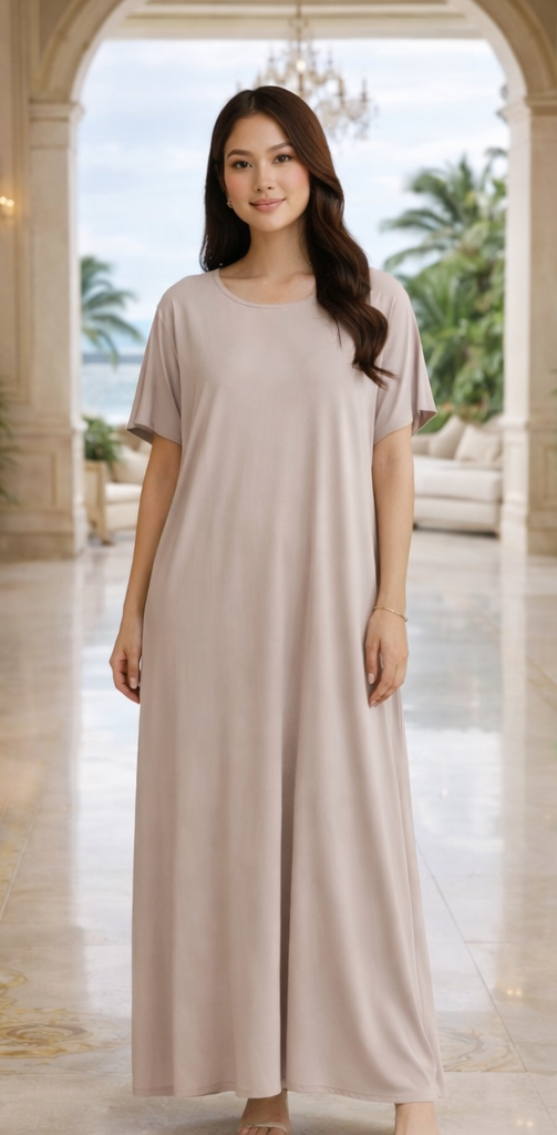 LUX INNER DRESS short sleeve ESSENTIALS (Nida Fabric)