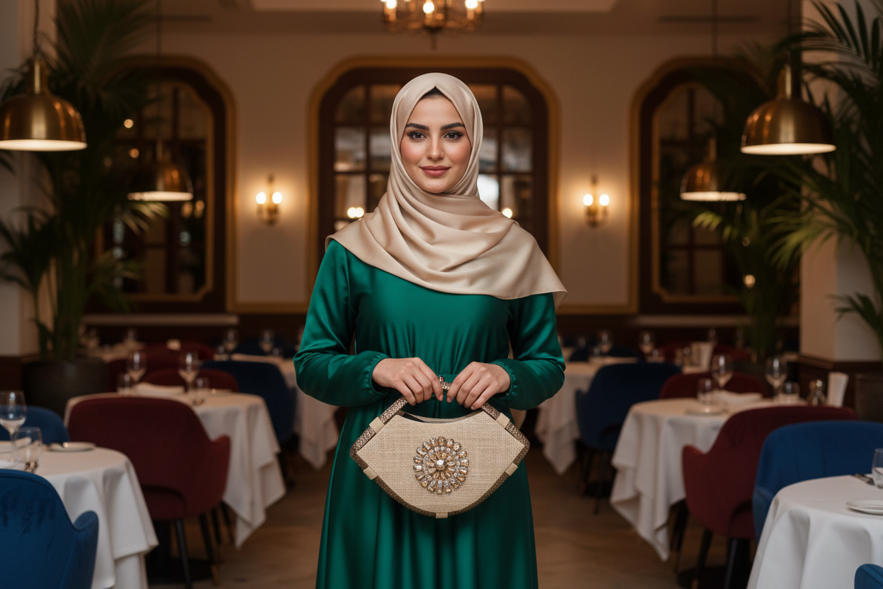 Zayna Fan Handle Bag