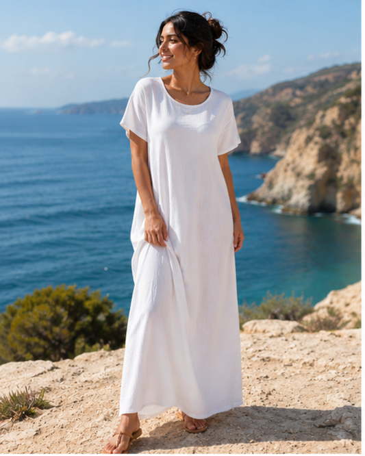 CEY fabric short sleeve inner dresses