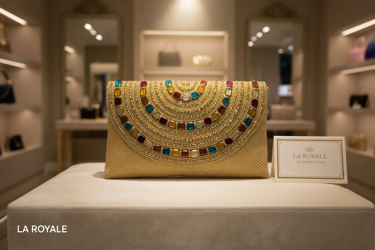 CLEOPATRA beaded Clutch