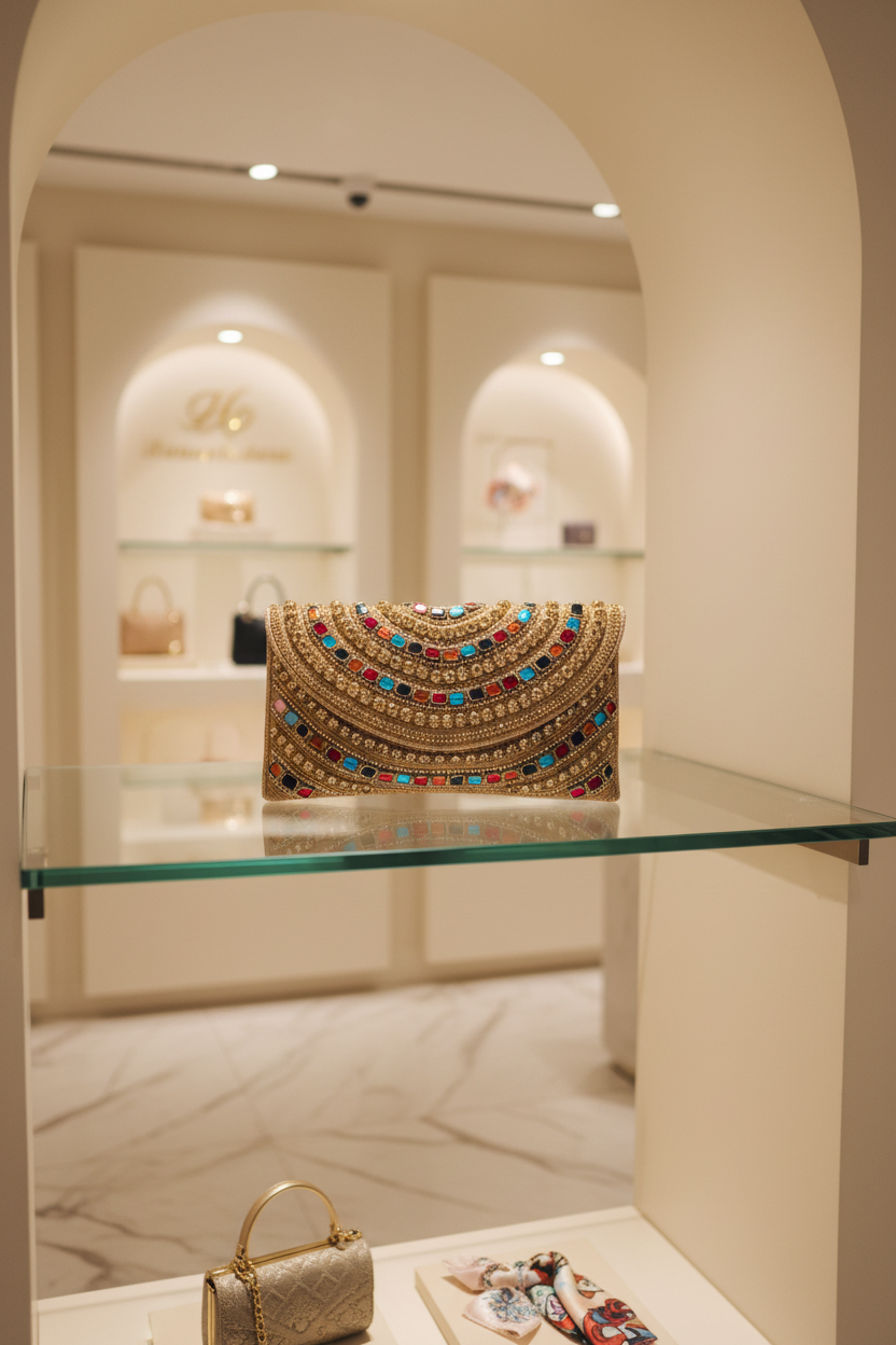 CLEOPATRA beaded Clutch