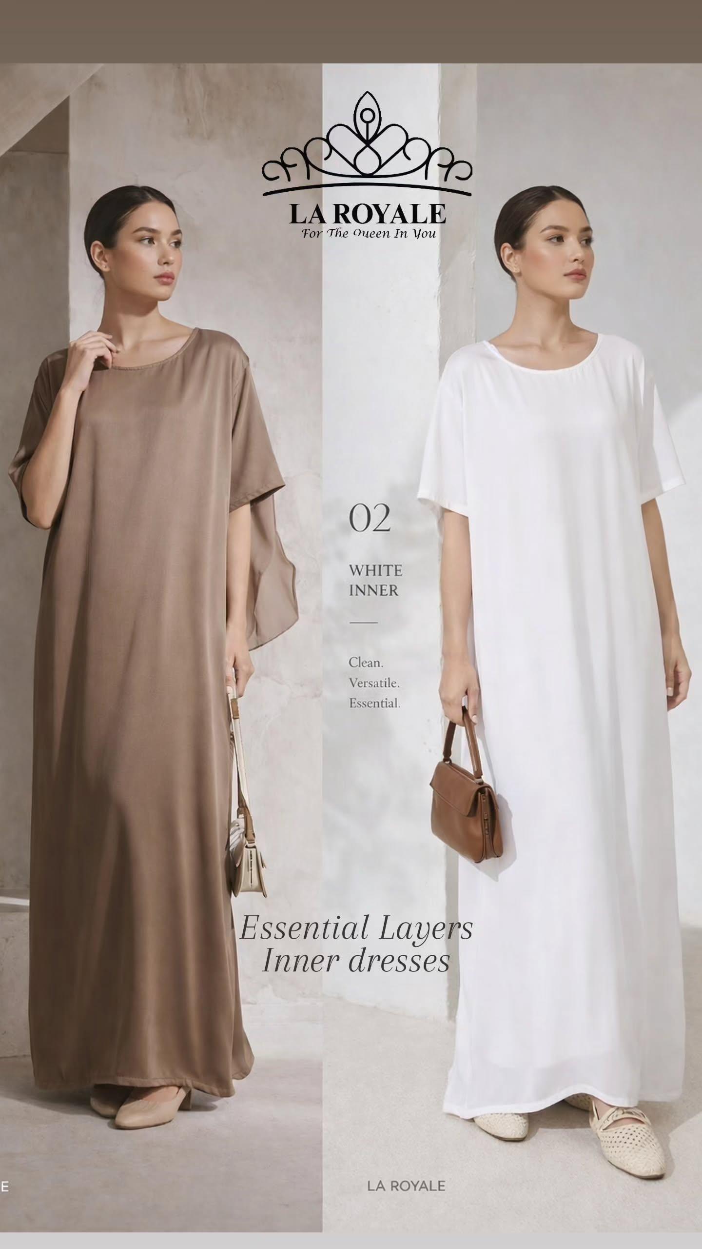 LUX INNER DRESS short sleeve ESSENTIALS (Nida Fabric)