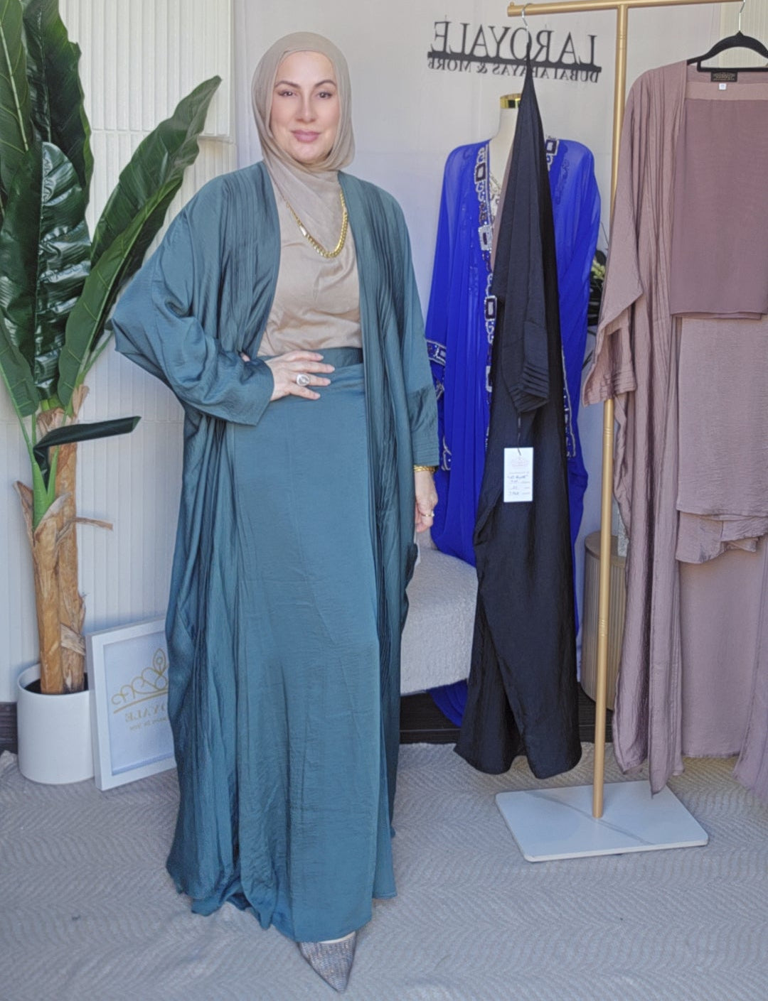 JAYDA SATEEN 3PC SKIRT SET