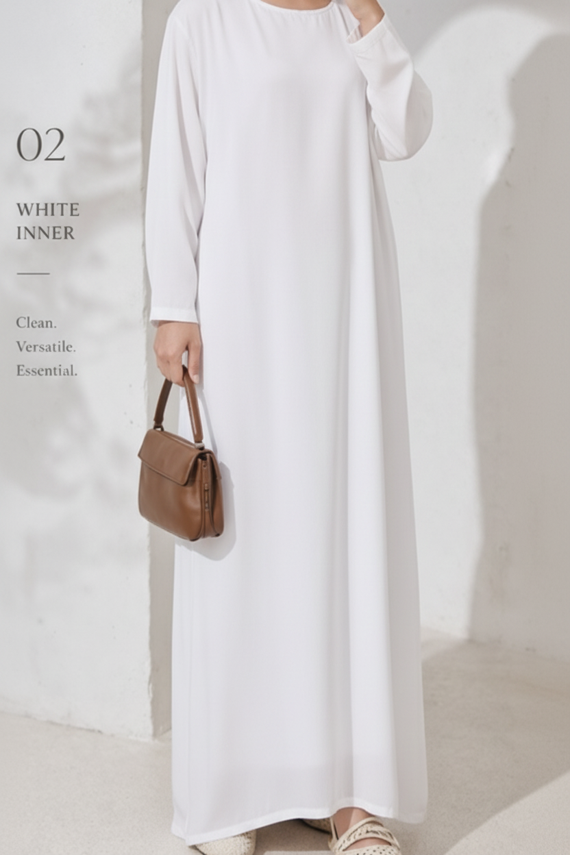 LUX INNER DRESS short sleeve ESSENTIALS (Nida Fabric)