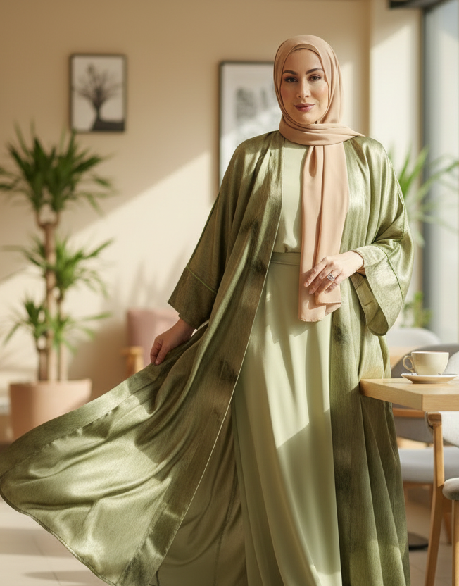 AMWAJ 3PC ABAYA