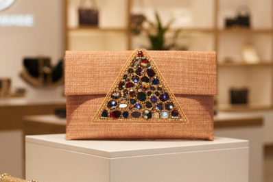Mosaic Jewel Clutch