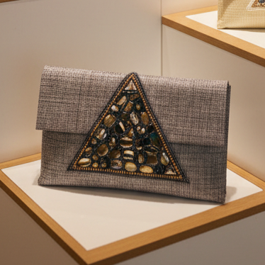 Mosaic Jewel Clutch