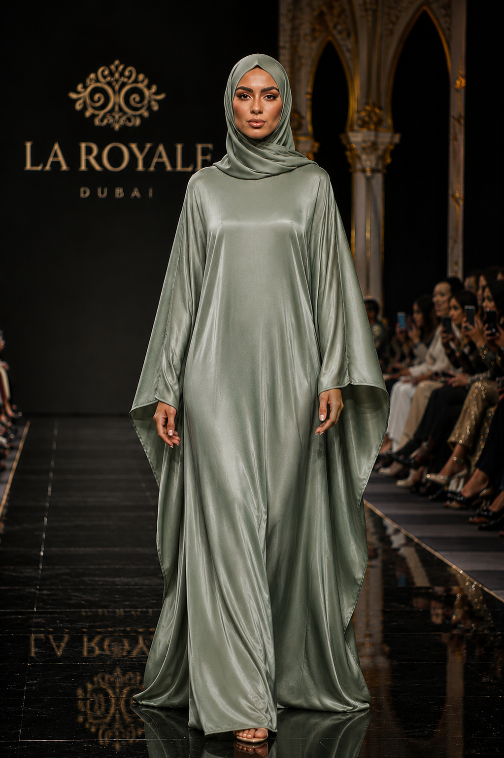 PLAIN FARASHA BATWING (with internal belt)