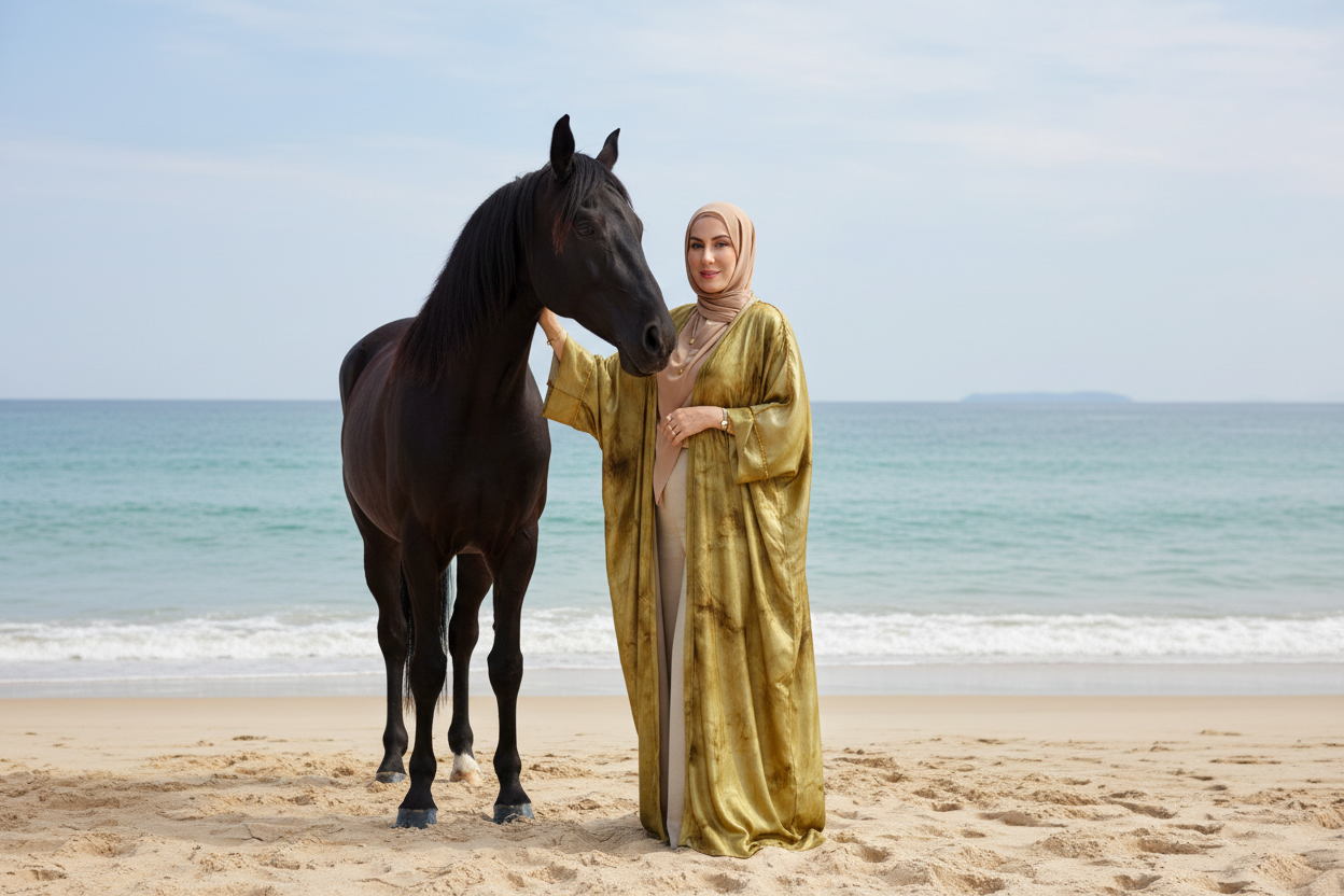 AMWAJ 3PC ABAYA