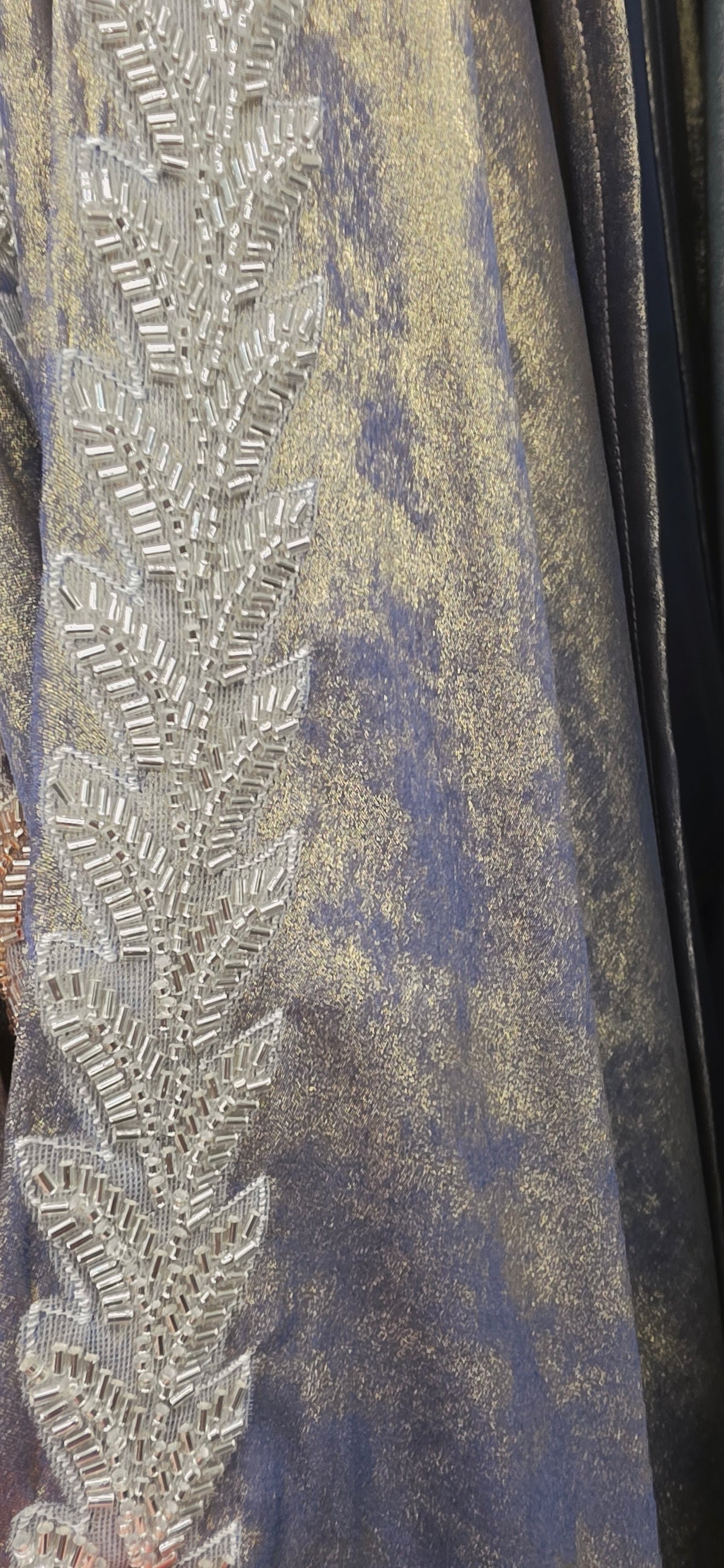 Beaded Metallica Abaya – 2-Piece Set