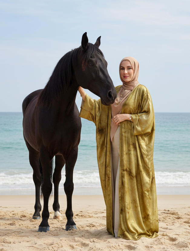 AMWAJ 3PC ABAYA