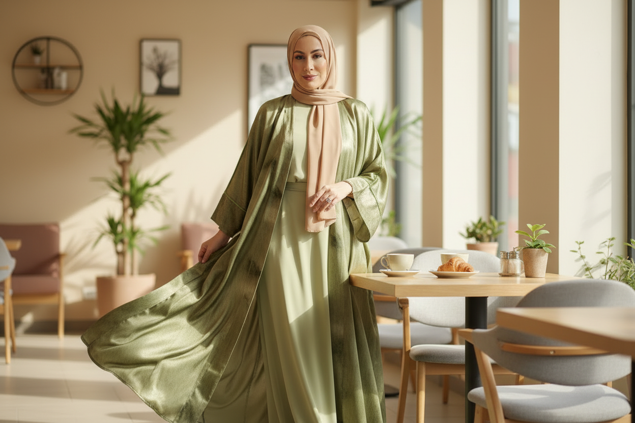 AMWAJ 3PC ABAYA