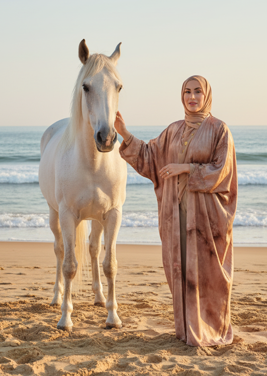 AMWAJ 3PC ABAYA
