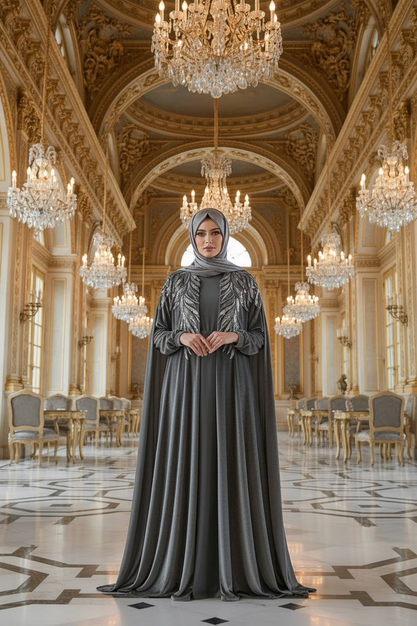 Amira Velvet Cape