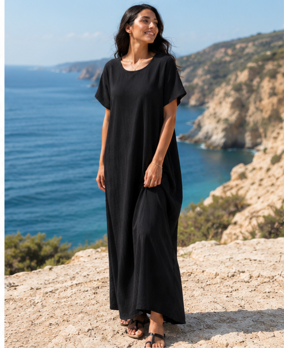 CEY fabric short sleeve inner dresses
